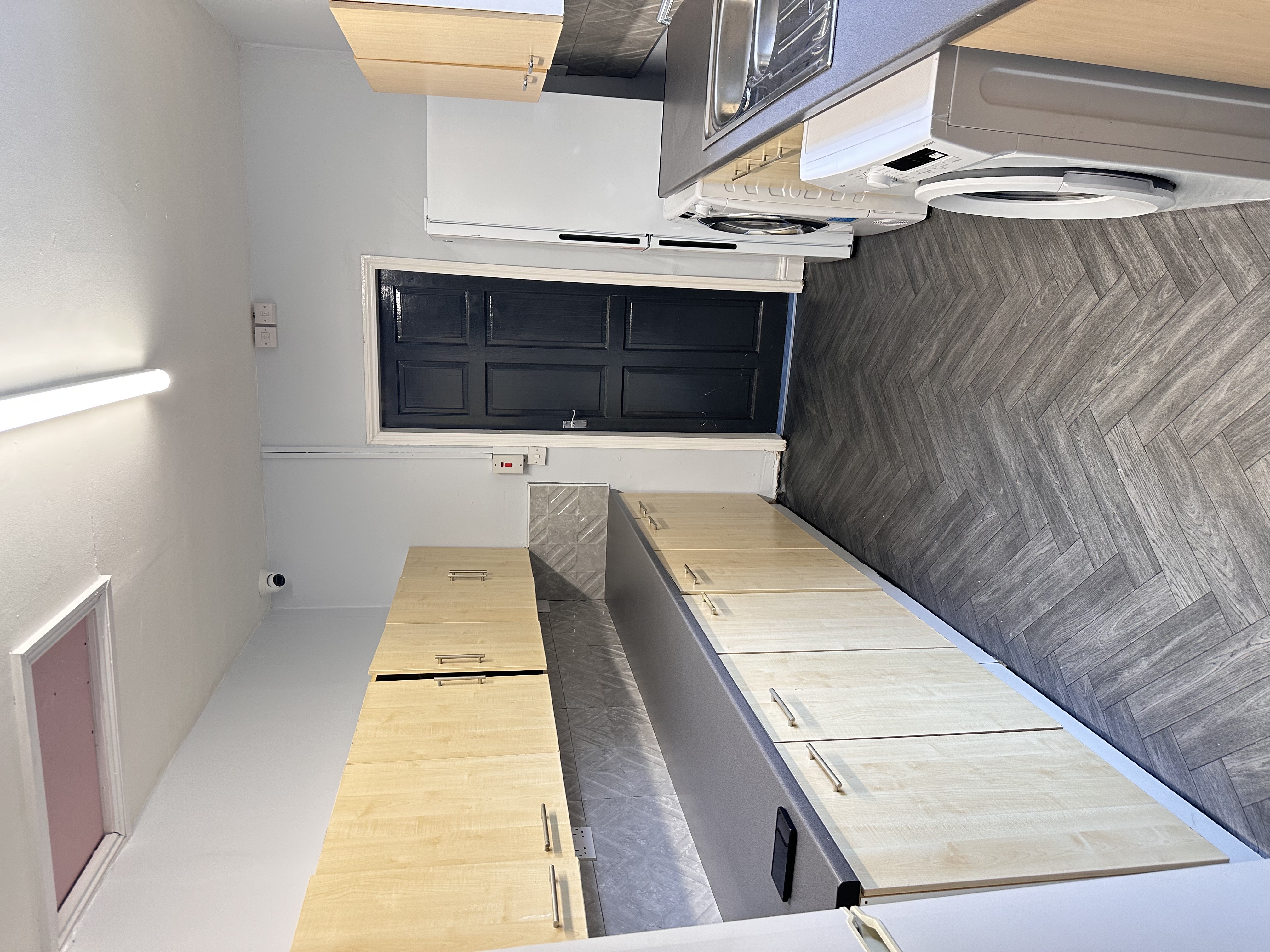 Clean bathroom facilities in shared accommodation